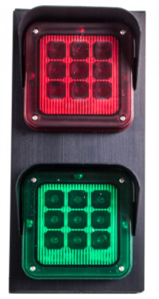 Traffic Metal LED-Ampel Rot/Grün 24 Volt
